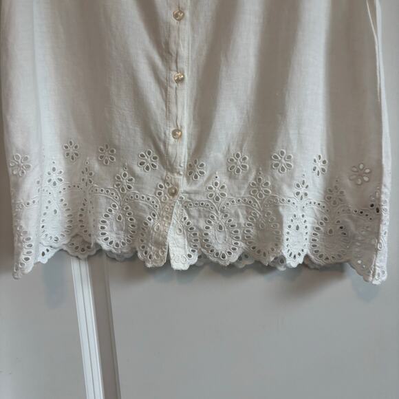 NWT Old Navy Women’s Linen-Blend Embroidered Vest Top Sz M Essential Basic - Picture 9 of 11